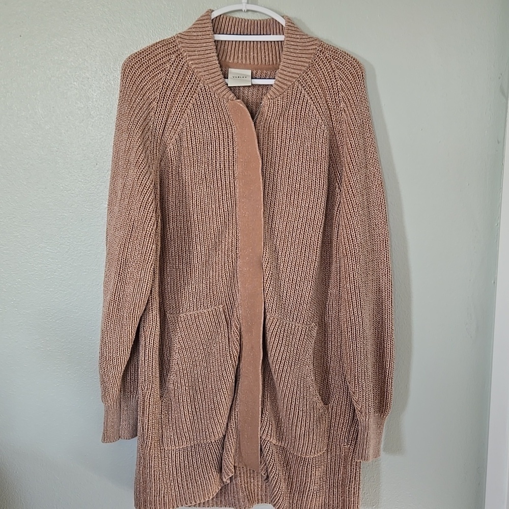Varley | Maybelle Knit Jacket Zip Up Cardigan Sweater Size Medium